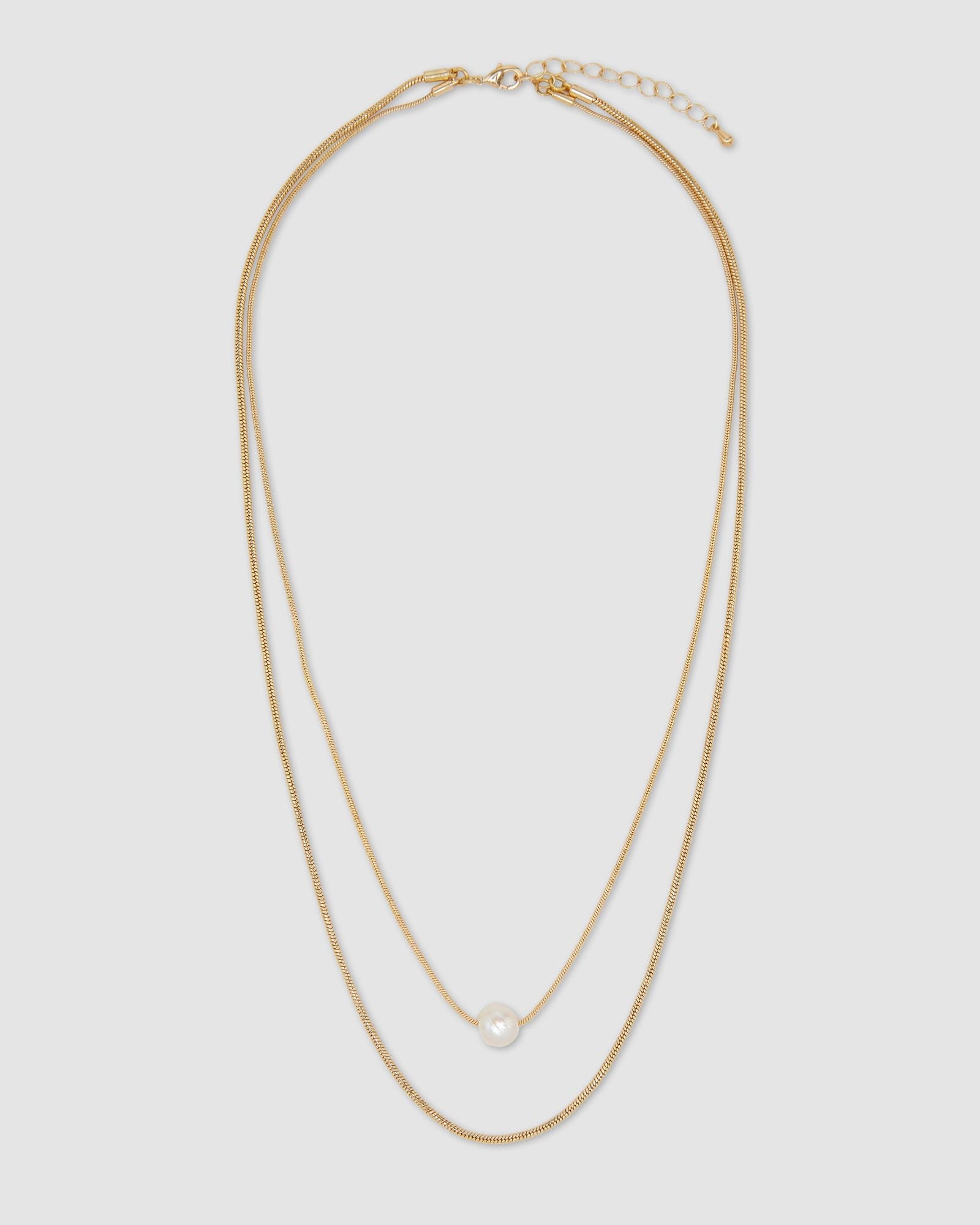 Tia Pearl Chain Necklace