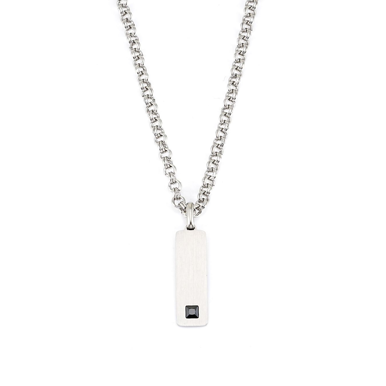 Men's Tag Pendant Chain - Stainless Steel